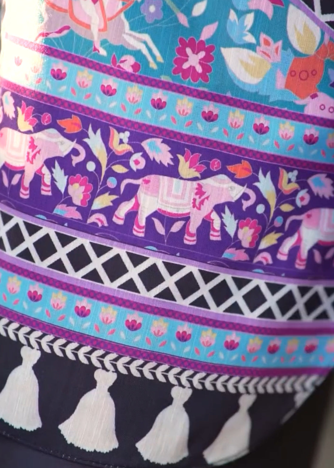 Vibrant Floral & Geometric Digital Printed Rayon Co-ord Set U13