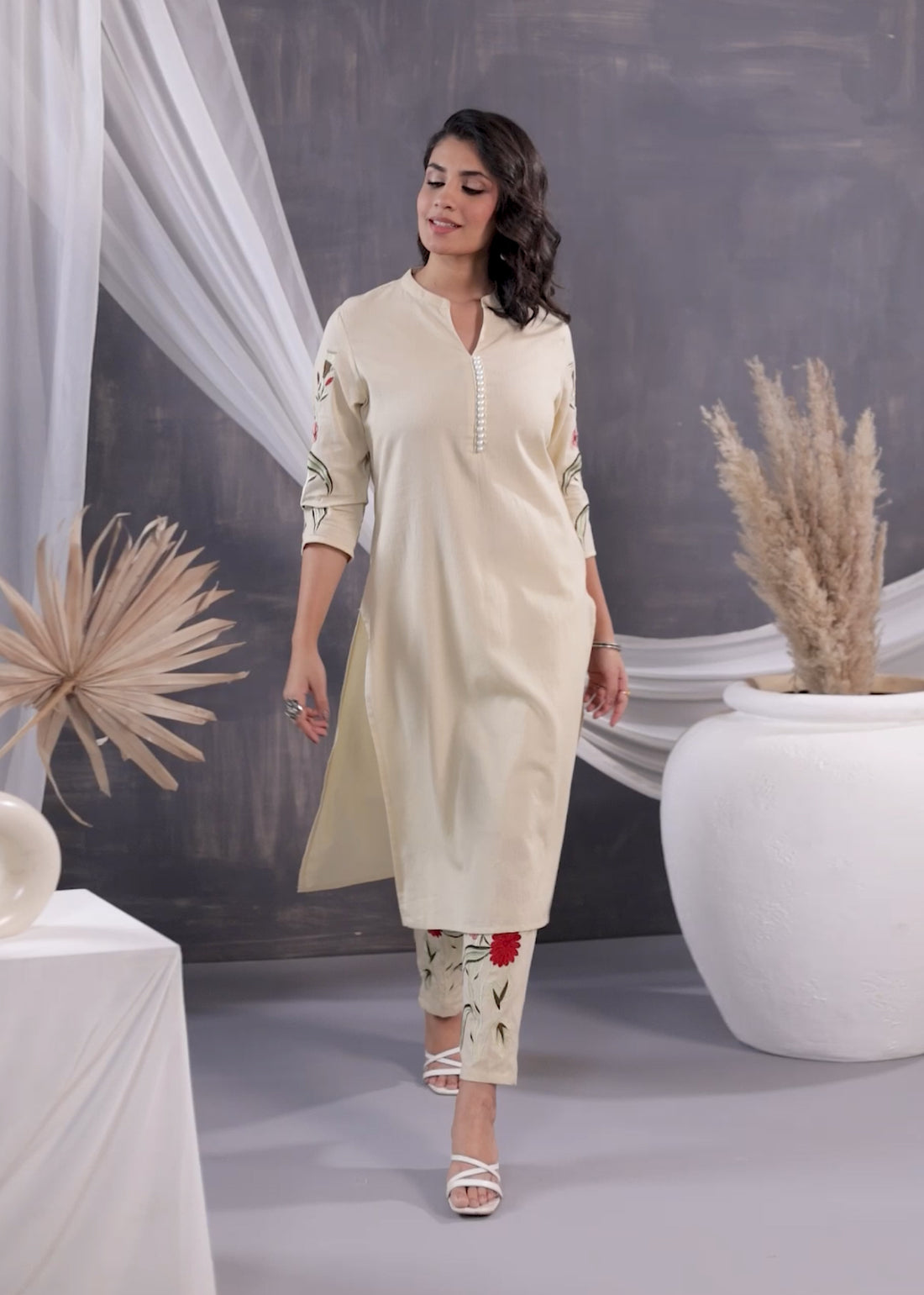 Women’s Designer Embroidered Co-ord Set – Perfect for Festive Wear U21