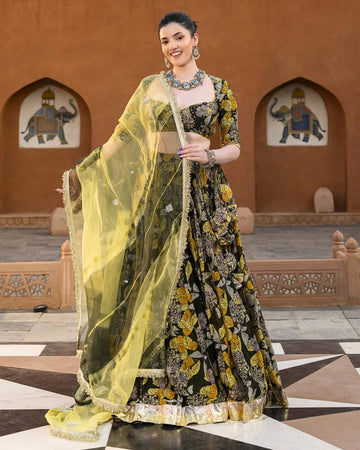 Mayra Chanderi Lehenga Set D5010