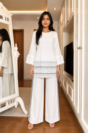 Premium White Comfort Co-Ord Set U80