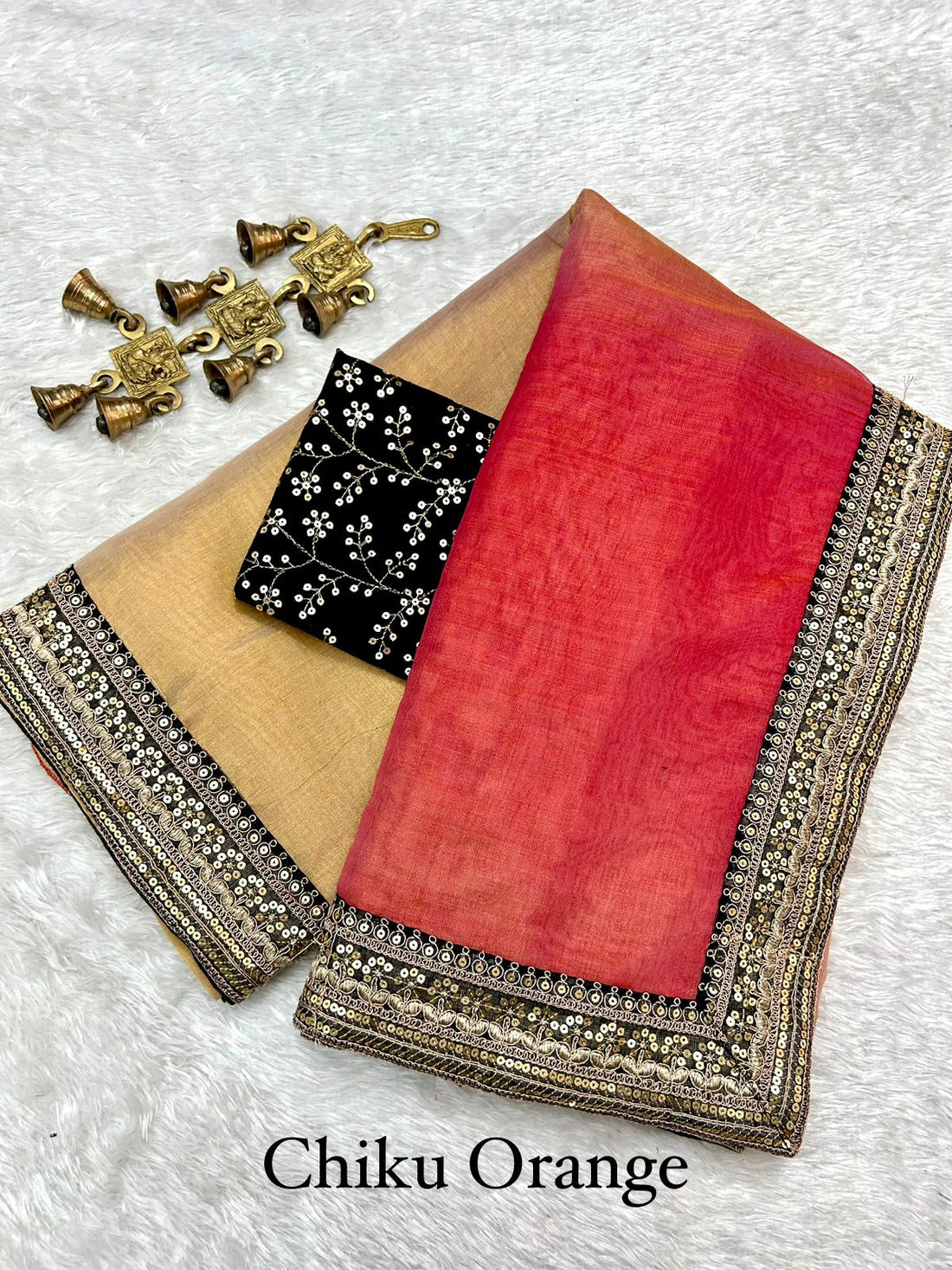 Tussar Silk with Classy Padding Shades (Jo dil ko chu Jae) Saree D5098