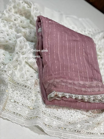 Kaddhi linen saree D5082