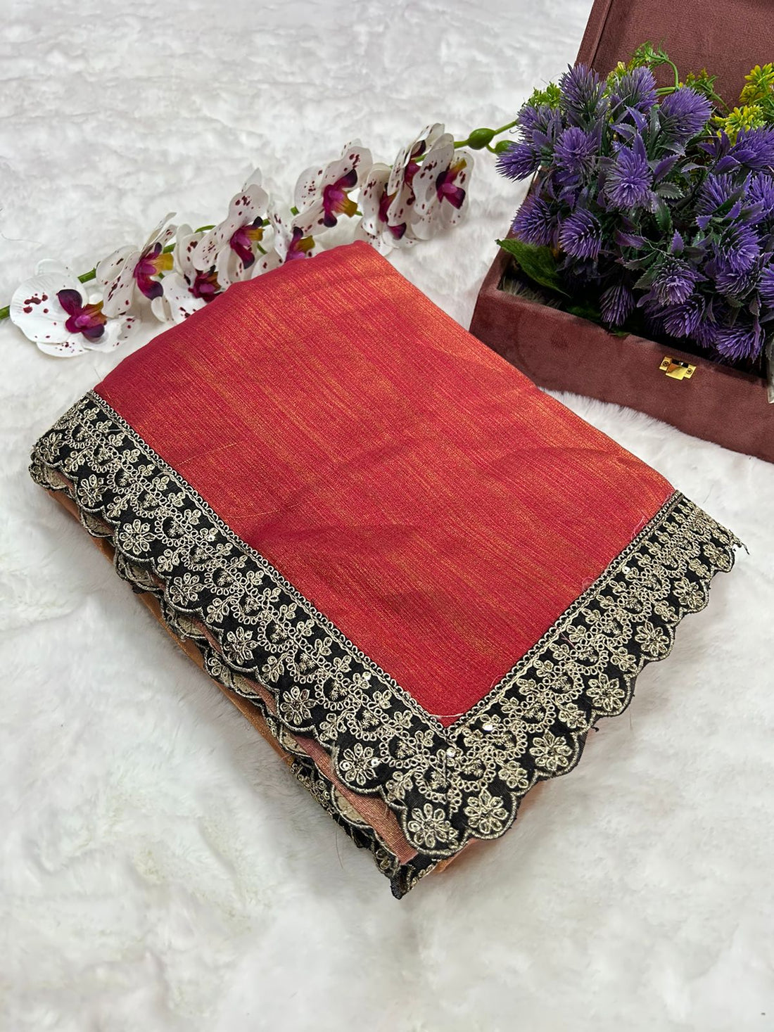 Tussar Silk with Classy Padding Shades (Jo dil ko chu Jae)  Saree D5068