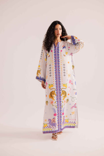 Designer Inspired Tiger Print Kaftan – Full Length U57