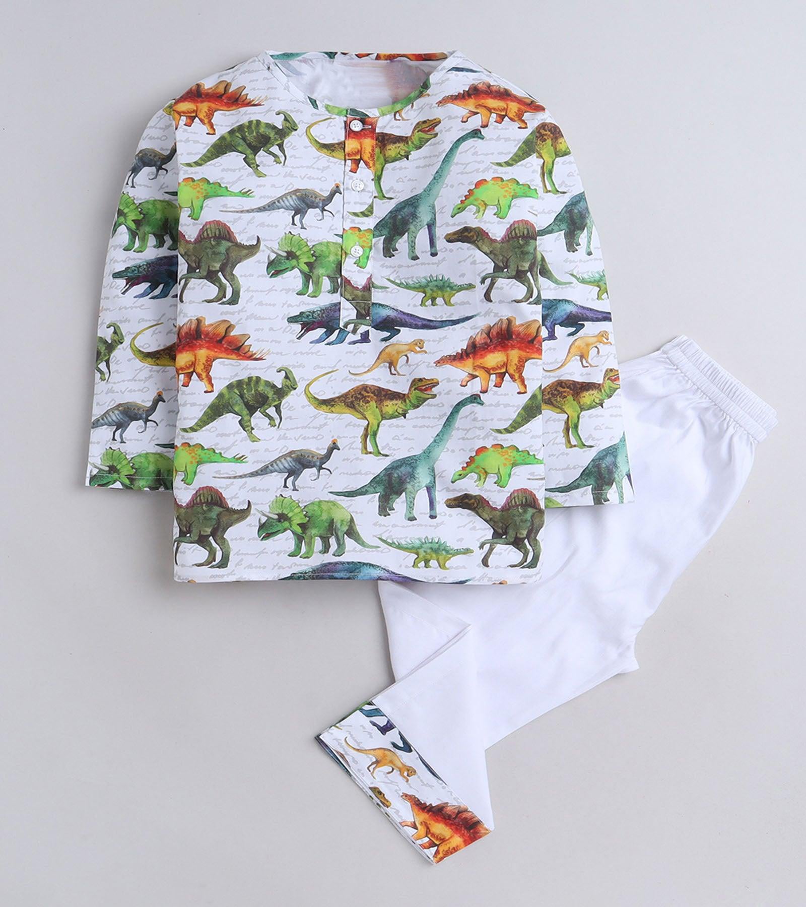 Dino Printed Pyjama Kurta Set D122