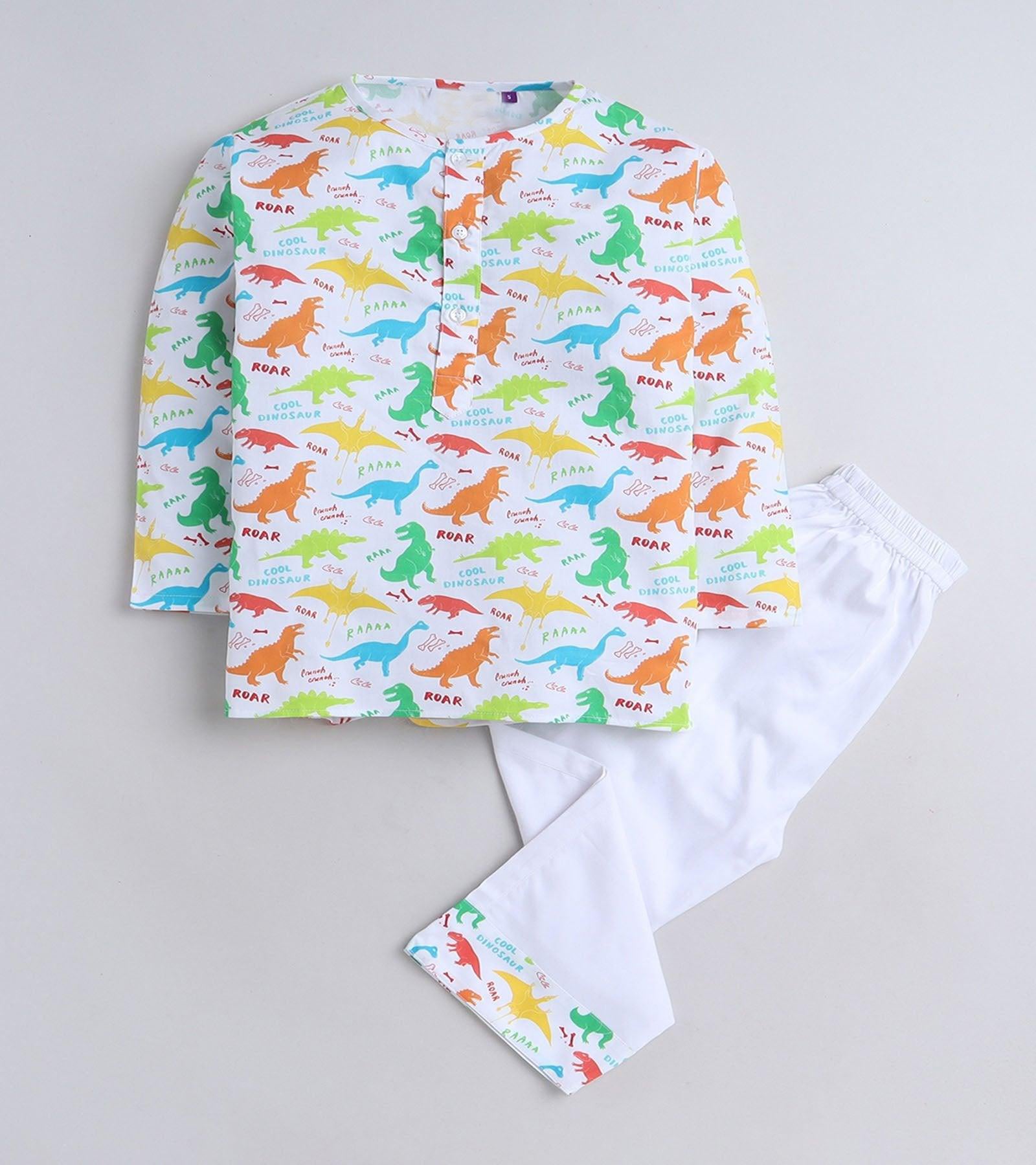 Dino Roar Printed Pyjama Kurta Set D126