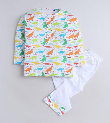 Dino Roar Printed Pyjama Kurta Set D126