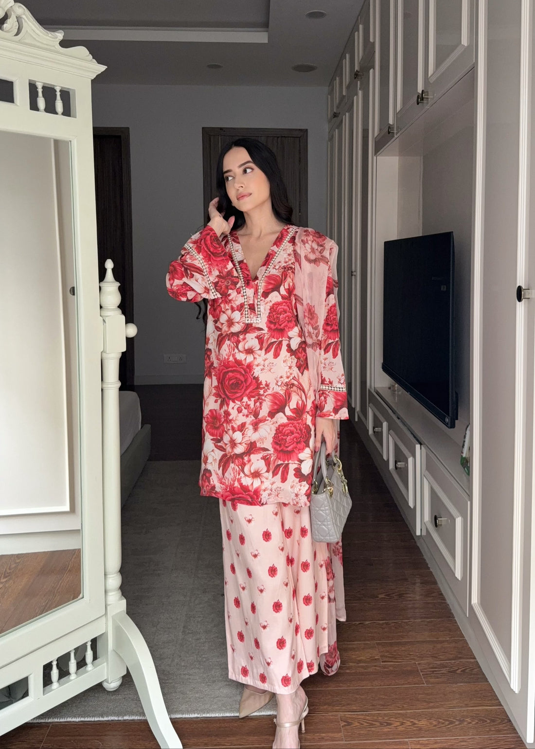 Ruby Bloom Premium Suit Set with Dupatta U67