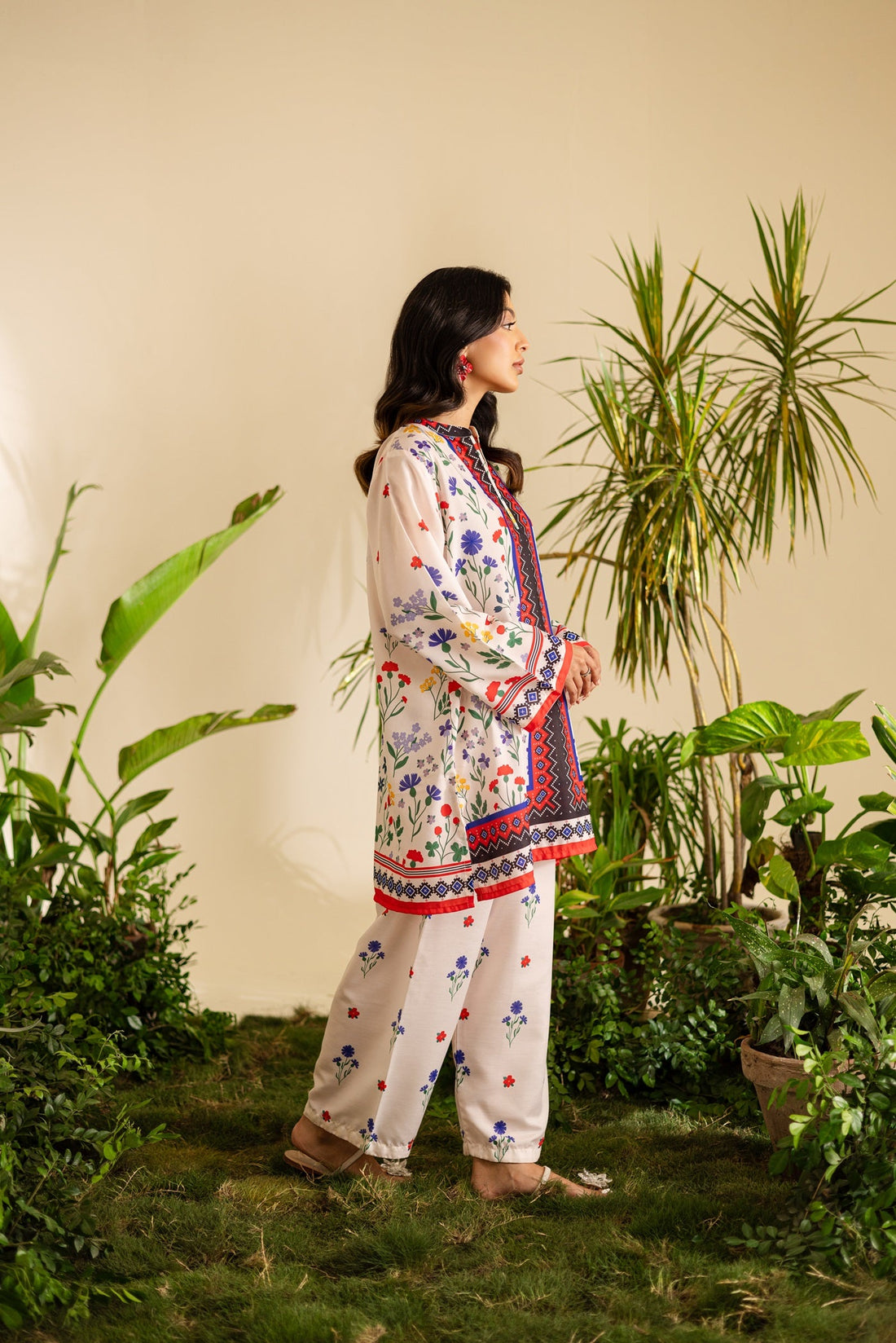 Unique Multicolor Floral Printed Co-ord Set U6